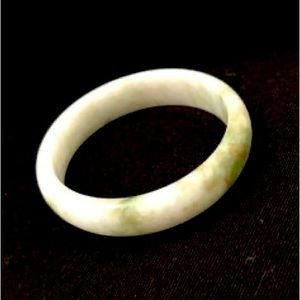 Solid White Jade Bracelet